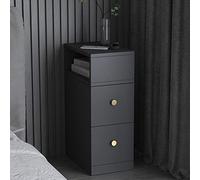 Comodino con 2 cassetti, comodino moderno semplice per camera da letto, armadio a lancia, design compatto per piccoli appartamenti