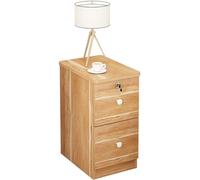 Comodino con 2 cassetti, design con serratura, facile installazione, massimizza lo spazio per camera da letto, soggiorno o ufficio