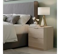 Comodino Con 2 Cassetti Per Camera Da Letto Cameretta Ragazzi Studio Ingresso Comò Settimino Zona Notte 38 x 33,5 x 45 cm Cm Colore Rovere