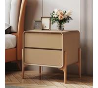 Comodino con 2 cassetti, semplice mobile per camera da letto, soggiorno, ufficio, finitura in ottone, 50 cm, elegante soluzione di archiviazione per la decorazione della casa