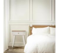 Comodino con cassetto e ripiano in legno bianco, MATERA, Dimensioni 45x32x h 62 cm - Peso 6kg La struttura in legno colore bianco