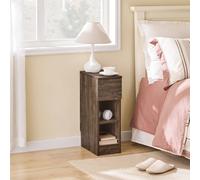 Comodino con cassetto per letto a molle, tavolino da divano, tavolino laterale, tavolino stretto per telefono, comodino, comodino, L x A x P circa: 20 x 60 x 35 cm FBT111 Dettagli del prodottoPeso: ci