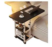 Comodino con contenitore, a forma di C, mobile a doppio strato, altezza regolabile e quattro ruote, capacità di peso 20 kg (colore 3)