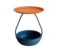 Comodino Con Contenitore, Tavolo Da Tè/armadietto Portatile E Portatile Con Controsoffitto Aperto A Doppio Strato, Capacità Di Peso Di 20 Kg, Adatto(Color4)