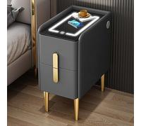 Comodino con ricarica wireless, luci LED regolabili e porta USB per una casa intelligente