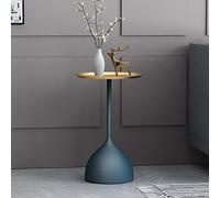 Comodino Creativo Nordico, Tavolino da caffè Piccolo, Tavolino da Salotto Divano, Tavolino Rotondo Semplice Moderno in Ferro Battuto,Yellow