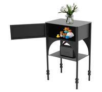 Comodino da 35 x 25 x 55 cm, con 1 cassetto e 1 ripiano aperto, massimo 30 kg, moderno, facile da studio, comodino per ogni piano, non è necessario il montaggio