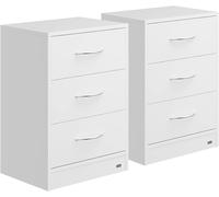 Comodino Eloise 2 Pz Bianco 54x39x28cm