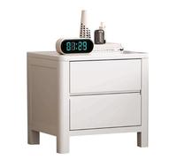 Comodino for camera da letto, dotato di due cassetti, adatto for essere posizionato accanto al letto come mobile contenitore; Tavolino for soggiorno, tavolino da caffè.(C,47cm(18.51in))