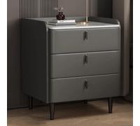 Comodino in legno comodino, tavolino da letto piccolo per camera da letto, tavolo da letto con 3 cassetti di stoccaggio, supporto per la notte dello spazio con gambe in metallo, assemblaggio facile