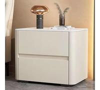 Comodino in legno con 2 cassetti, comodino salvaspazio | Comodino in legno con 2 cassetti per risparmiare spazio e organizzazione stabile in camera da letto