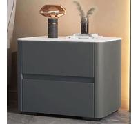 Comodino in legno con 2 cassetti, comodino salvaspazio | Comodino in legno con 2 cassetti per risparmiare spazio e organizzazione stabile in camera da letto