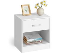 Comodino in legno con Cassetto Prodotto alta qualità Bianco VASAGLE € 28,50
