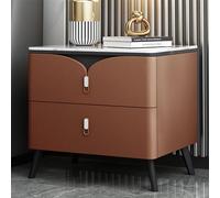 Comodino in legno massello con cassetto grande capacità, tavolino per divano a 2 cassetti, per camera da letto, soggiorno e corridoio, elegante organizer in legno.
