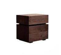 Comodino in legno massello di noce nero - Mobiletto portaoggetti for camera da letto, di piccole dimensioni for uso domestico, stile retrò for pensioni, design mini e minimalista(3,17cm(6.6in))