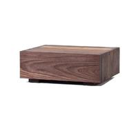 Comodino in legno massello di noce nero - Mobiletto portaoggetti for camera da letto, di piccole dimensioni for uso domestico, stile retrò for pensioni, design mini e minimalista(1,17cm(6.6in))