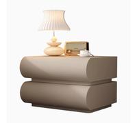 Comodino in pelle comodante, tavolo da comodino in legno, tavolo da letto del letto di moda con 2 cassetti, supporto per la notte dello spazio per camera da letto, nessun gruppo richiesto (colore: