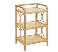 Comodino in rattan "Moon" a 3 livelli