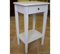 Comodino in stile arte povera,comodini bianchi design con gambe a spillo mb12