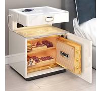 Comodino intelligente, cassaforte nascosta con porta USB, comodino intelligente con luce LED a 3 colori e altoparlante, per camera da letto, ufficio, soggiorno, camera da letto