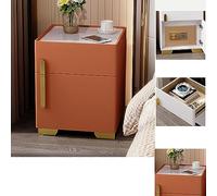 Comodino intelligente con cassaforte integrata, illuminazione a LED e stazione di ricarica per camera da letto e ufficio