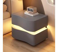 Comodino intelligente con luce touch, comodino moderno per camera da letto, soggiorno, camera degli ospiti