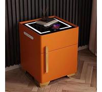 Comodino intelligente con porta USB e ricarica wireless, ideale per camera da letto e soggiorno
