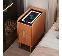 Comodino intelligente con ricarica wireless e illuminazione regolabile, comodino per Smals Design moderno per camera da letto e soggiorno