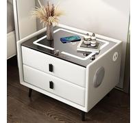 Comodino Intelligente con Ricarica Wireless e USB, Altoparlante Bluetooth, Comod