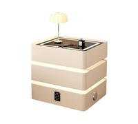 Comodino intelligente con stazione di ricarica USB, altoparlante integrato e cassetti bloccabili per la comodità della camera da letto e del soggiorno