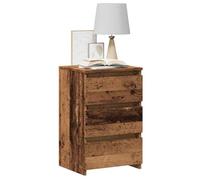 Comodino Legno Antico 40x35x62,5 cm in Legno Multistrato - Elegant Bedside Table with Large Storage Space, Sturdy Surface for Bedroom and Living Room, Easy to Clean Multilayer Wood Nightstand