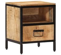 Comodino Legno Massello Mango 40x35x50 cm Nightstand with Drawer Bedroom Living Room Furniture Solid Wood Storage Side Table Modern Design