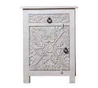 Comodino Marocchino Orientale In Legno Massello