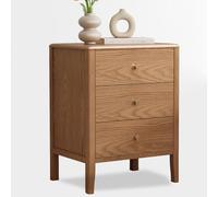 Comodino minimalista con gambe in legno massello e vano a giorno, moderno, | Comodino moderno e minimalista con gambe in legno massello e ripiano aperto, utilizzabile come versatile comodino o