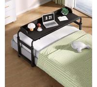 Comodino mobile con ruote, scrivania mobile con altezza regolabile, vassoio per alimenti, tavolo medico, tavolino da sopra, divano, letto, carrello per computer portatile, altezza regolabile (colore