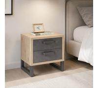 COMODINO MOD. LA FABBRICA CM 52X35 H.54 ROVERE ARTISAN E TADAO