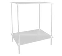 Comodino Moderno a 2 Livelli in Acrilico per Camera da Letto, Tavolino Leggero, Ideale per Case e Stanze Moderne, Adatto per L'esposizione di Torte per Feste, Colore Trasparente,