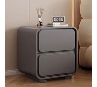 Comodino moderno con due cassetti,comodini camera da letto moderni,comodino portaoggetti con cassetti in legno massello,Per Camera da Letto/Soggiorno/Dormitorio(Gray 2,45 * 40 * 48cm/18 * 16 * 19in)