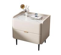 Comodino Moderno con Gambe in Metallo, Comodino Facile da Montare, Comodini con cassetti a Scorrevole Silenzioso, Comò Piccolo in Legno Massello, Resistente ai Graffi, per Donne Ragazze (col