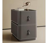 Comodino moderno di fascia alta, in legno, finitura in poliuretano, comodino con 2 cassetti, per camera da letto, divano, comodino, non c'è bisogno di assemblare