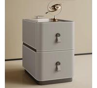 Comodino moderno di fascia alta, in legno, finitura in poliuretano, comodino con 2 cassetti, per camera da letto, divano, comodino, non c'è bisogno di assemblare