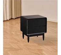Comodino moderno di metà secolo con cassetti e gambe in legno robusto, mobiletto multifunzione, ideale per il soggiorno