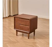 Comodino moderno di metà secolo con cassetti e gambe in legno robusto, mobiletto multifunzione, ideale per il soggiorno