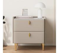 Comodino moderno e minimalista, carino comodino con doppi cassetti, multicolore e multidimensione, il piano di lavoro è realizzato in ardesia spessa, adatto per soggiorno e b(Far