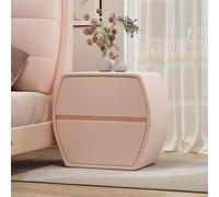 Comodino moderno e minimalista in legno con finitura in pelle, silenzioso, grande capacità, 2 cassetti, nessun montaggio richiesto, 74 x 39,9 x 47 cm, soluzione perfetta per riporre la camera da letto