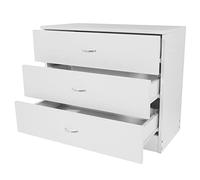 Comodino moderno e semplice con 3 cassetti, comodino, comodino per camera da letto, comodino per camera da letto, 66 x 33 x 56 cm, comodino
