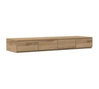 vidaXL Cassetti per letto rovere artigianale 120 x 36.5 x 16.5 cm