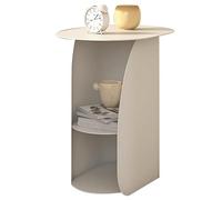 Comodino Moderno Yajuer, Comodino Minimalista per Camera Da Letto con Struttura In Metallo, Mobiletto Portaoggetti Compatto per Cameretta Dei Bambini, Tavolino Piccolo E Resistente con Ripiano Aperto(