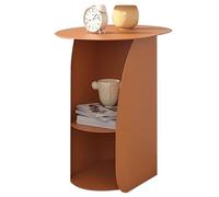 Comodino Moderno Yajuer, Comodino Minimalista per Camera Da Letto con Struttura In Metallo, Mobiletto Portaoggetti Compatto per Cameretta Dei Bambini, Tavolino Piccolo E Resistente con Ripiano Aperto(
