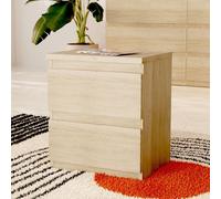 Comodino Morgan 2 cassetti 41.8 x 32.2 x H 49.3 cm. colore rovere